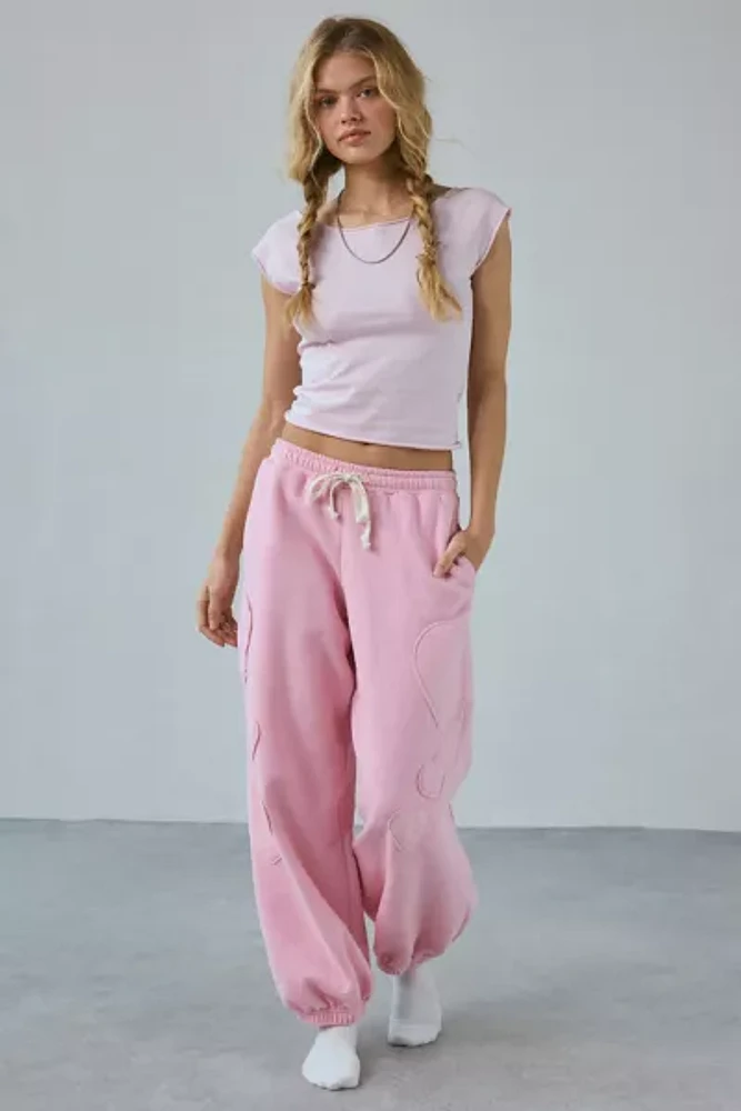 Out From Under Brenda Heart Patch Jogger Sweatpant