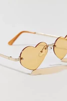 Emily Rimless Heart Shape Sunglasses