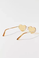 Emily Rimless Heart Shape Sunglasses