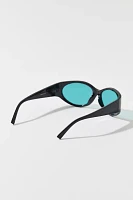 Kayla Plastic Round Shield Sunglasses