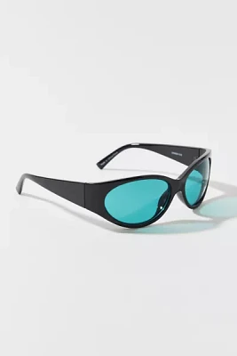 Kayla Plastic Round Shield Sunglasses