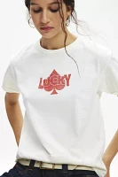 Lucky Playing Card Graphic Slim Tee