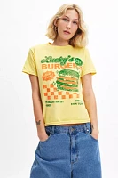 Lucky’s Burgers Graphic Slim Tee