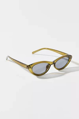 UO Essential Plastic Slim Cat-Eye Sunglasses