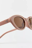 UO Essential Plastic Slim Cat-Eye Modern Sunglasses