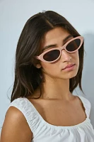 UO Essential Plastic Slim Cat-Eye Modern Sunglasses