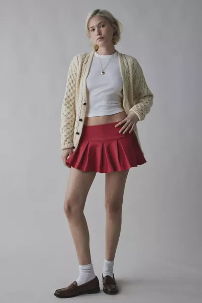 Out From Under Prep School Pleated Micro Mini Skort