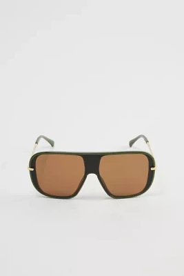 Arlo Flat Brim Aviator Sunglasses