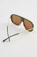 Arlo Flat Brim Aviator Sunglasses