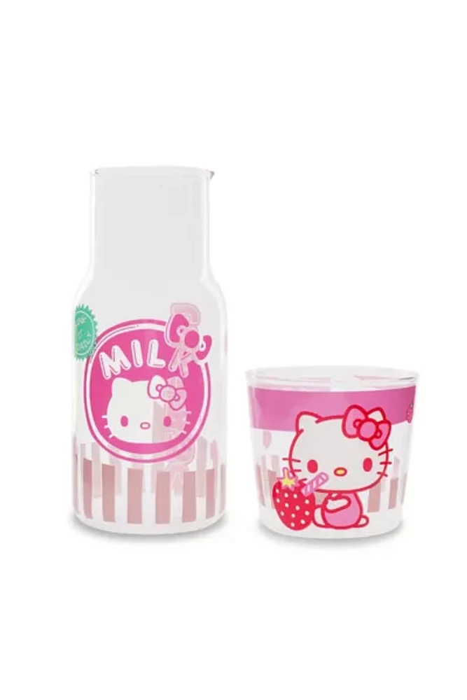 Sanrio Hello Kitty Strawberry Milk Carafe Set