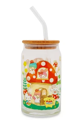 Sanrio Hello Kitty & Friends Mushroom Glass Tumbler