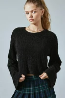 Urban Renewal Remnants Fuzzy Knit Drippy Sleeve Sweater