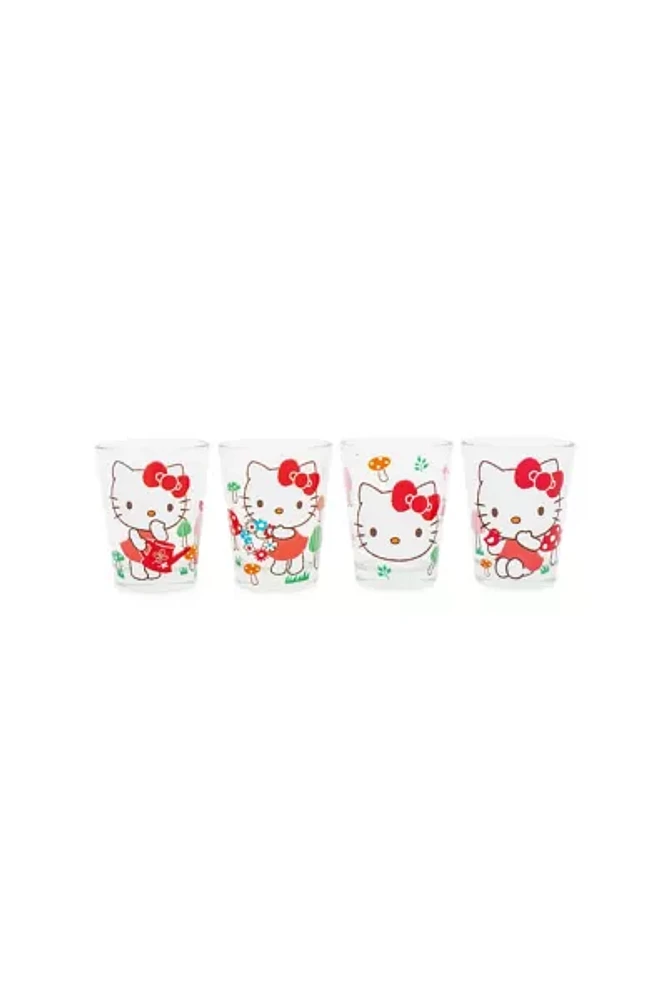 Sanrio Hello Kitty Mushrooms 4-Piece Shot Glass Set