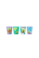 Nickelodeon SpongeBob SquarePants 4-Piece Plastic Shot Glass Set