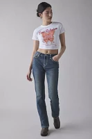 True Religion Crystal Butterfly Graphic Baby Tee