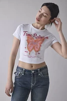 True Religion Crystal Butterfly Graphic Baby Tee