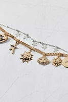 Celestial Sun And Heart Charm Bracelet