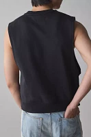 Standard Cloth Sleeveless Muscle Crew Neck Sweatshirt