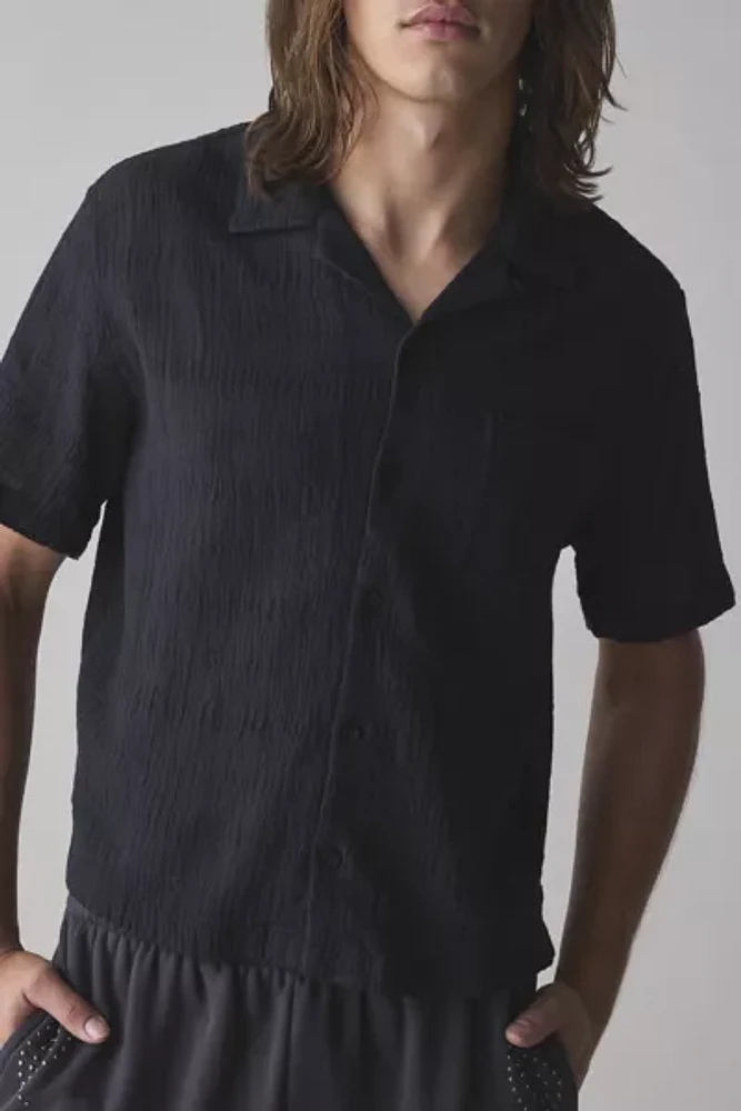 Standard Cloth Liam Textured Gauze Button-Down Shirt