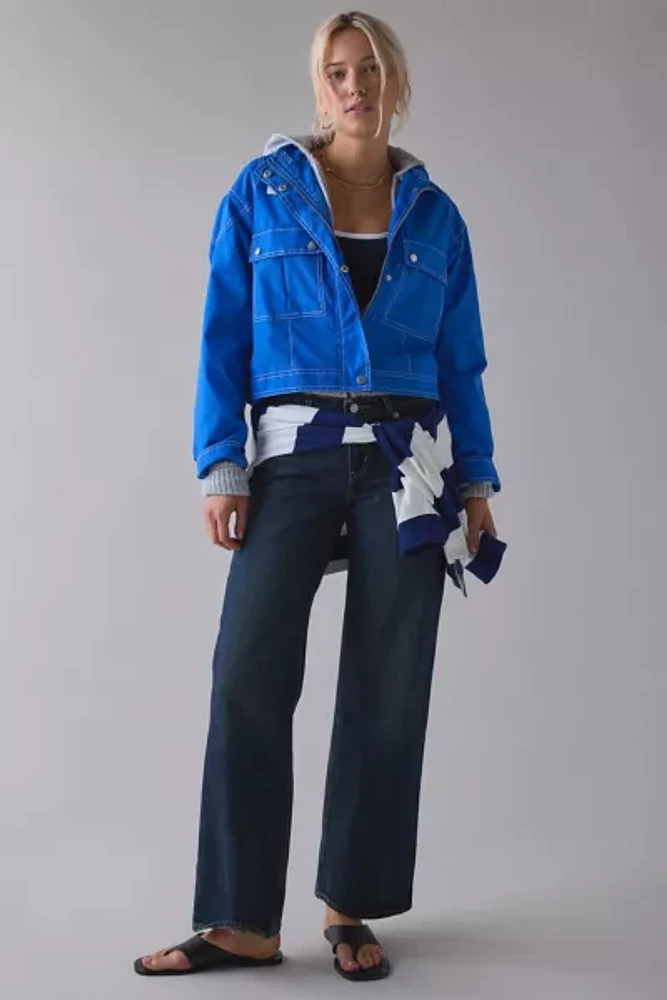 BDG Clarence Nylon Utility Moto Jacket