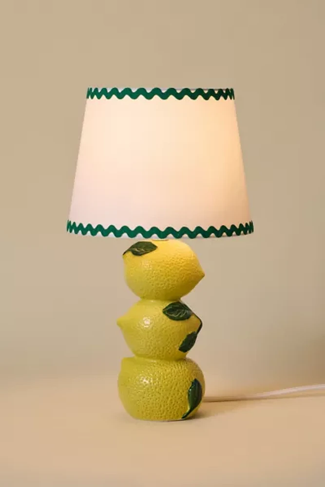 Stacked Lemon Ceramic Table Lamp