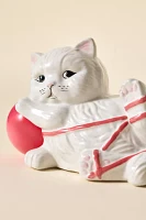 Tangled Yarn Cat Sculpture Table Lamp
