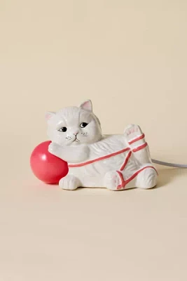 Tangled Yarn Cat Sculpture Table Lamp