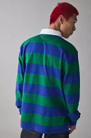 Polo Ralph Lauren Stripe Pattern Long Sleeve Rugby Shirt