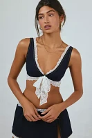 Out From Under Cowgirl Logic Denim Plunge Bralette