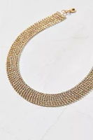 Colette Delicate Mesh Rhinestone Choker Necklace