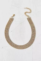 Colette Delicate Mesh Rhinestone Choker Necklace