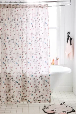 Kewpie UO Exclusive Cherub Shower Curtain