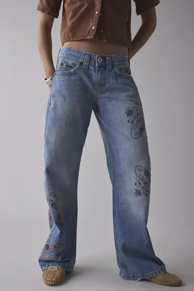 BDG Kayla Embroidered Low-Rise Jean