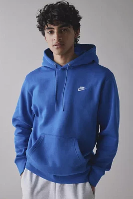 Nike Club Logo Fleece Pullover Hoodie Sweatshirt