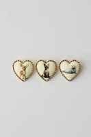 Icon Heart Enamel Pin Set