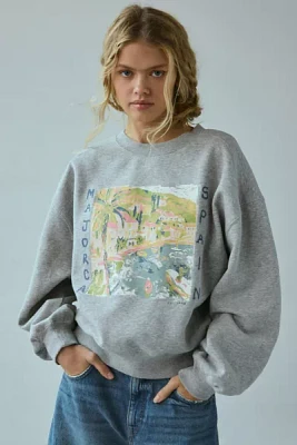 UO Majorca Tasha Pullover Crew Neck Sweatshirt