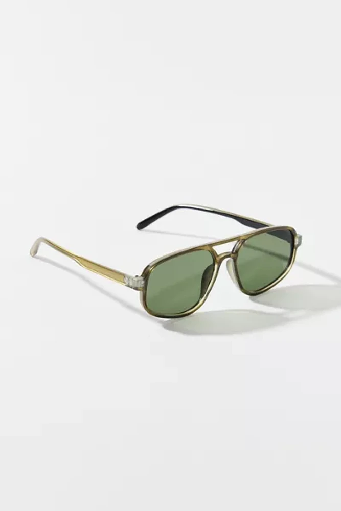 UO Essential Plastic Aviator Sunglasses