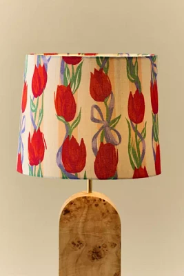 Tulip Print Woven Drum Lamp Shade