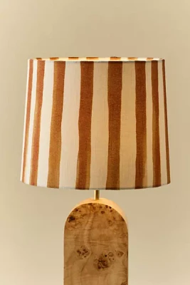Watercolor Stripe Woven Drum Lamp Shade