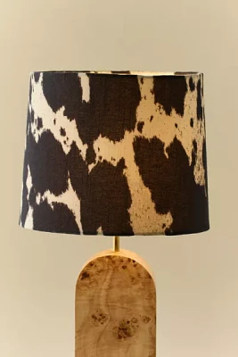 Cow Print Woven Drum Lamp Shade