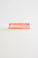 Wiggle Edge Acrylic Wall Shelf
