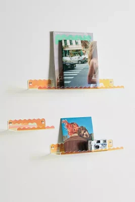 Wiggle Edge Acrylic Wall Shelf