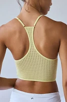 Out From Under Textured Mesh Longline Underwire Bra Top