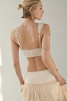 Out From Under Sophie Bow Longline Triangle Bustier Bralette