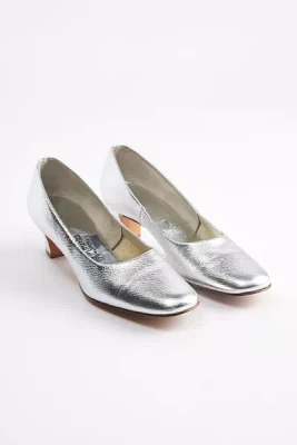 Vintage Metallic Heeled Shoes