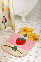 Jar-Din Flower Vase Shape Tufted Bath Mat