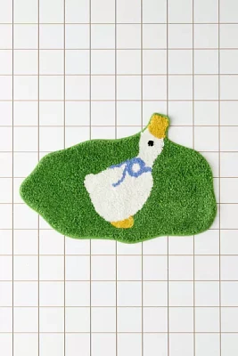 Cheeky Goose Shape Tufted Bath Mat