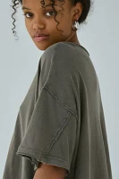 Out From Under Rebel Raw-Edge Oversized Tee