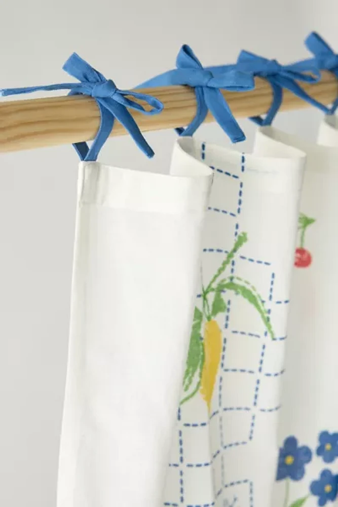 Fruit Lattice Patterned Café Curtain Set