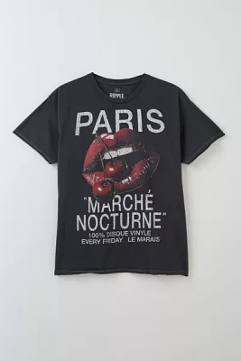 Paris Cherry Lips Graphic Tee